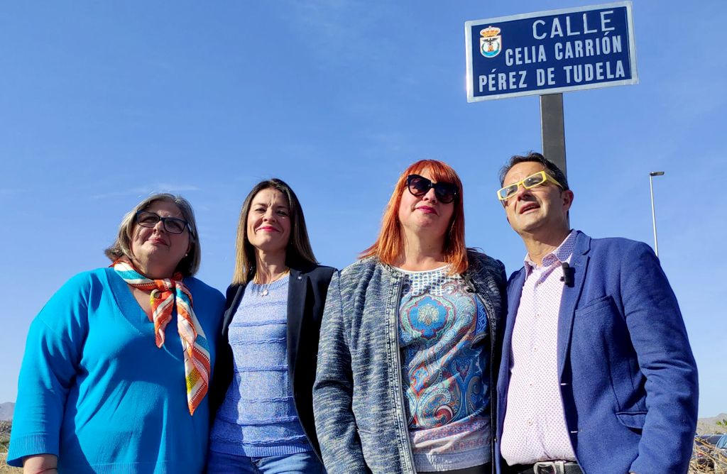 Águilas pone el nombre de Celia Carrión Pérez de Tudela a una calle del municipio
